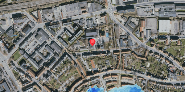 Oversvømmelsesrisiko fra vandløb på Danmarksgade 10, 5000 Odense C