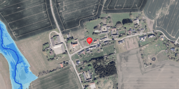 Oversvømmelsesrisiko fra vandløb på Nølev Byvej 5, 8300 Odder
