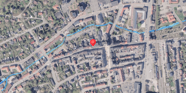Oversvømmelsesrisiko fra vandløb på Rosensgade 24C, 8300 Odder
