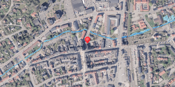 Oversvømmelsesrisiko fra vandløb på Aabygade 2, 8300 Odder