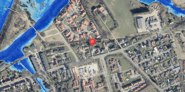 Oversvømmelsesrisiko fra vandløb på Gellerupvej 55E, 6800 Varde