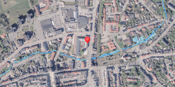 Oversvømmelsesrisiko fra vandløb på Rådhusgade 3, 8300 Odder