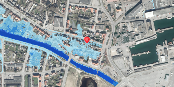 Oversvømmelsesrisiko fra vandløb på Strandgade 11, . , 8500 Grenaa