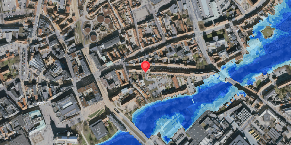 Oversvømmelsesrisiko fra vandløb på Nedergade 9C, 5000 Odense C