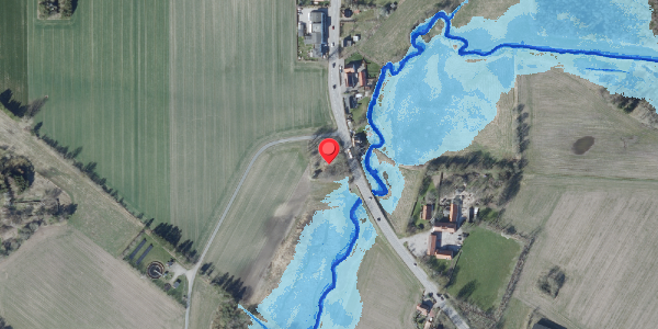 Oversvømmelsesrisiko fra vandløb på Almstoftevej 5, 4100 Ringsted