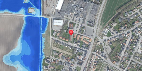 Oversvømmelsesrisiko fra vandløb på Fredensvej 15, 7700 Thisted