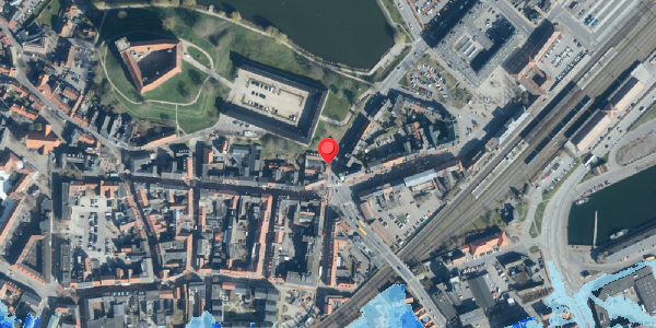 Oversvømmelsesrisiko fra vandløb på Fredericiagade 1, . , 6000 Kolding