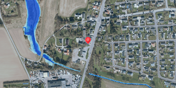 Oversvømmelsesrisiko fra vandløb på Vordingborgvej 422C, . , 4690 Haslev