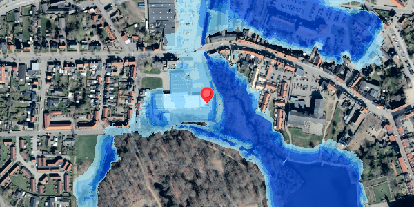 Oversvømmelsesrisiko fra vandløb på Vesterbrogade 1A, 4930 Maribo