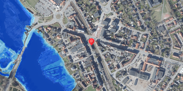 Oversvømmelsesrisiko fra vandløb på Klostervej 1, 8680 Ry