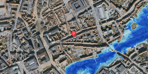 Oversvømmelsesrisiko fra vandløb på Overgade 33, . , 5000 Odense C