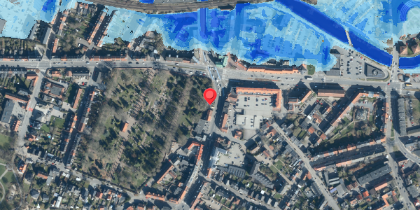 Oversvømmelsesrisiko fra vandløb på Haderslevvej 8, 6000 Kolding