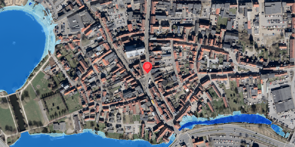 Oversvømmelsesrisiko fra vandløb på Torvet 8B, . , 6100 Haderslev