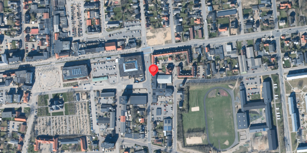 Oversvømmelsesrisiko fra vandløb på Danmarksgade 1, 7430 Ikast