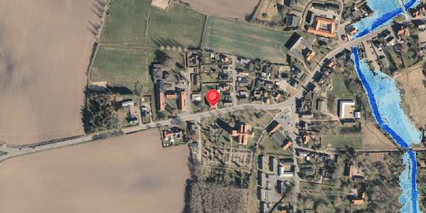 Oversvømmelsesrisiko fra vandløb på Algade 68, 5683 Haarby