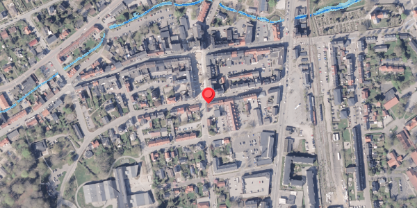 Oversvømmelsesrisiko fra vandløb på Holsteinsgade 15C, 8300 Odder