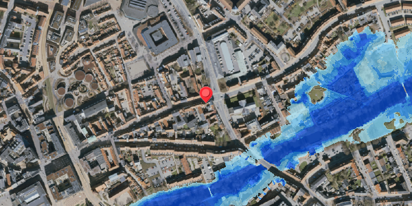 Oversvømmelsesrisiko fra vandløb på Overgade 53, . , 5000 Odense C