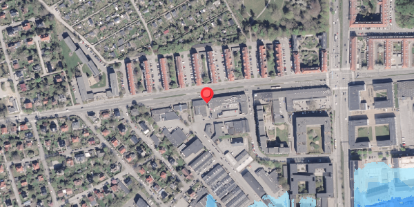 Oversvømmelsesrisiko fra vandløb på Karupvej 6, 8000 Aarhus C