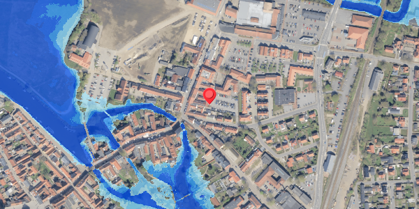 Oversvømmelsesrisiko fra vandløb på Tvedgade 13, 6760 Ribe