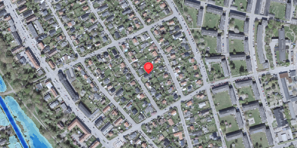 Oversvømmelsesrisiko fra vandløb på Danhaven 37B, . , 2500 Valby