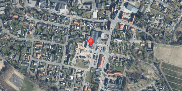 Oversvømmelsesrisiko fra vandløb på Them-Centret 10, 8653 Them