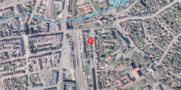 Oversvømmelsesrisiko fra vandløb på Asylgade 8, 1. th, 8300 Odder