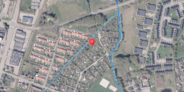 Oversvømmelsesrisiko fra vandløb på Regnbuestien 32, 8300 Odder