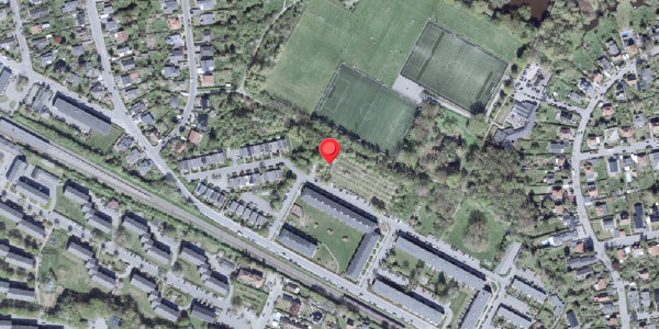 Oversvømmelsesrisiko fra vandløb på Ericaparken 33, 2820 Gentofte