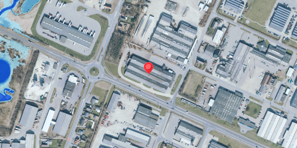 Oversvømmelsesrisiko fra vandløb på Industrivej 21, . , 6900 Skjern