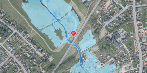 Oversvømmelsesrisiko fra vandløb på Over Engen 2B, . , 7700 Thisted
