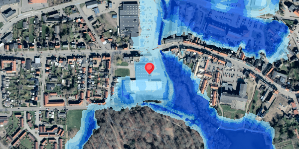 Oversvømmelsesrisiko fra vandløb på Vesterbrogade 1C, 4930 Maribo