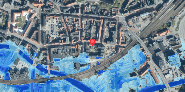 Oversvømmelsesrisiko fra vandløb på Klostergade 48, 6000 Kolding