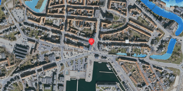 Oversvømmelsesrisiko fra vandløb på Adelgade 8, 5800 Nyborg