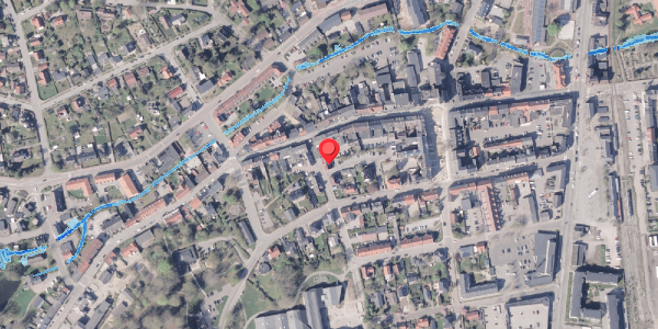 Oversvømmelsesrisiko fra vandløb på Dommerpladsen 30, 8300 Odder