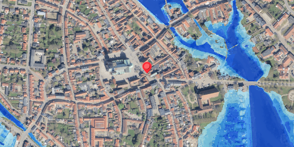 Oversvømmelsesrisiko fra vandløb på Stenbogade 1, 6760 Ribe