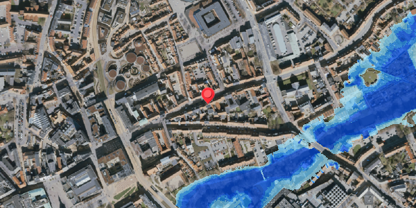Oversvømmelsesrisiko fra vandløb på Overgade 37, . , 5000 Odense C