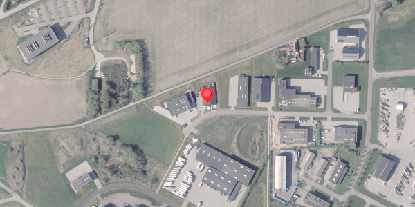 Oversvømmelsesrisiko fra vandløb på Rho 16, 8382 Hinnerup