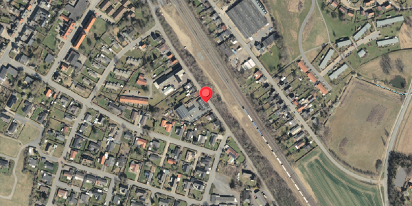 Oversvømmelsesrisiko fra vandløb på Jernbanevej 21, 5592 Ejby