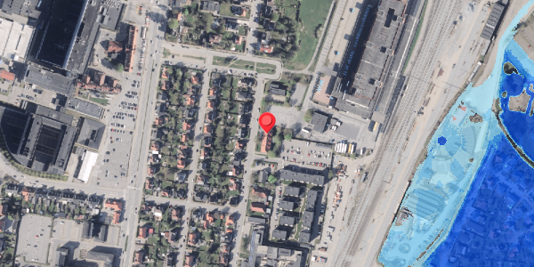 Oversvømmelsesrisiko fra vandløb på Forchhammersvej 5, 9000 Aalborg