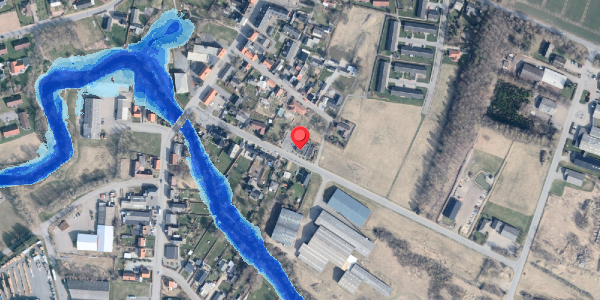 Oversvømmelsesrisiko fra vandløb på Ågade 9, 9881 Bindslev