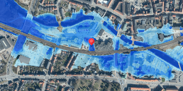 Oversvømmelsesrisiko fra vandløb på Nytorv 13, . , 6000 Kolding