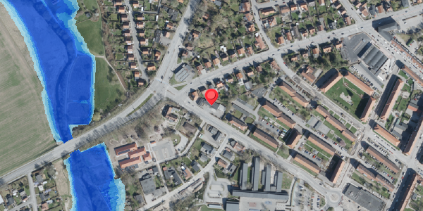 Oversvømmelsesrisiko fra vandløb på Vestervej 36, 4100 Ringsted