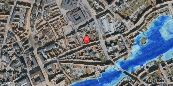 Oversvømmelsesrisiko fra vandløb på Overgade 46, . , 5000 Odense C