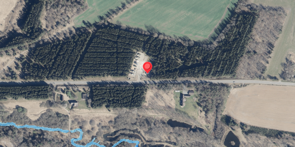 Oversvømmelsesrisiko fra vandløb på Aarestrupvej 69, 7470 Karup J