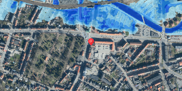 Oversvømmelsesrisiko fra vandløb på Haderslevvej 1, . , 6000 Kolding