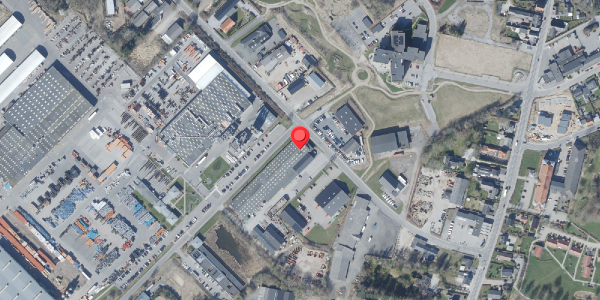 Oversvømmelsesrisiko fra vandløb på Industrivej 9, 8450 Hammel