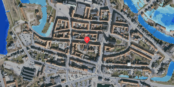 Oversvømmelsesrisiko fra vandløb på Kongegade 18, 5800 Nyborg