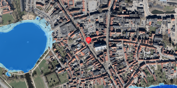 Oversvømmelsesrisiko fra vandløb på Bispegade 2, 6100 Haderslev