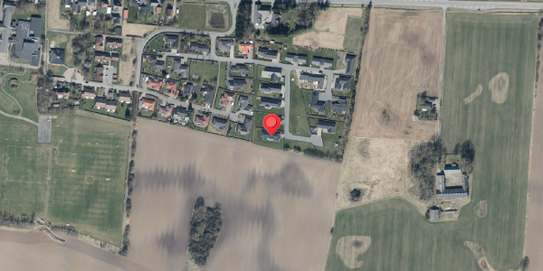 Oversvømmelsesrisiko fra vandløb på Nybovej 21, 7182 Bredsten