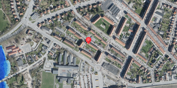 Oversvømmelsesrisiko fra vandløb på Benediktevej 7, 4100 Ringsted